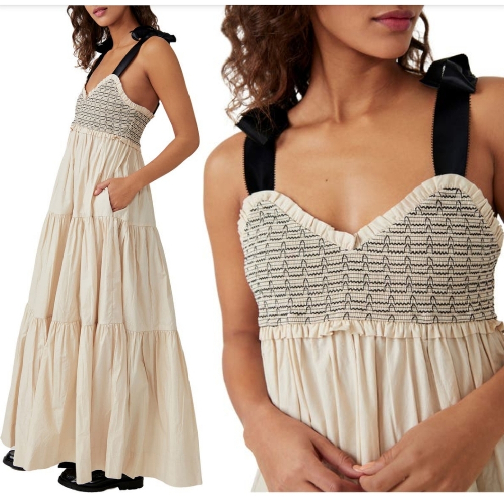FREE PEOPLE MAXI SUNDRESS SIZE XL - Picture 2 of 5